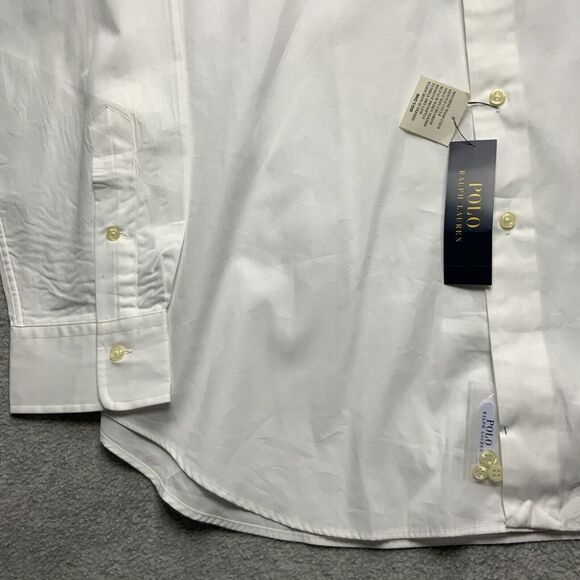 Polo Ralph Lauren Shirt Button Up Mens XL White Pony Classic Cotton New - Picture 8 of 11